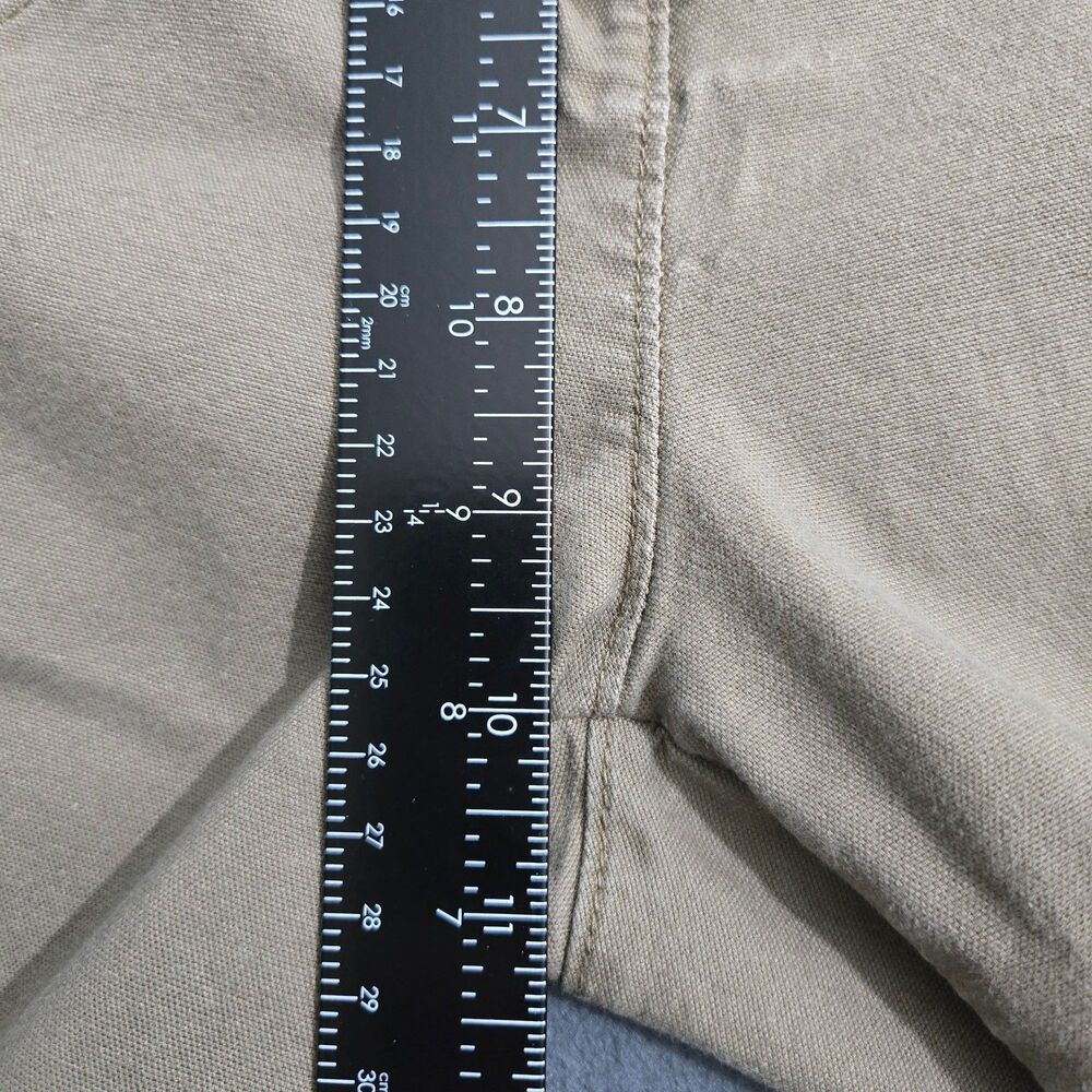 Woolrich Capri Pants Women 4 Brown Mid Rise Straight Leg Ankle Slit - Picture 11 of 12